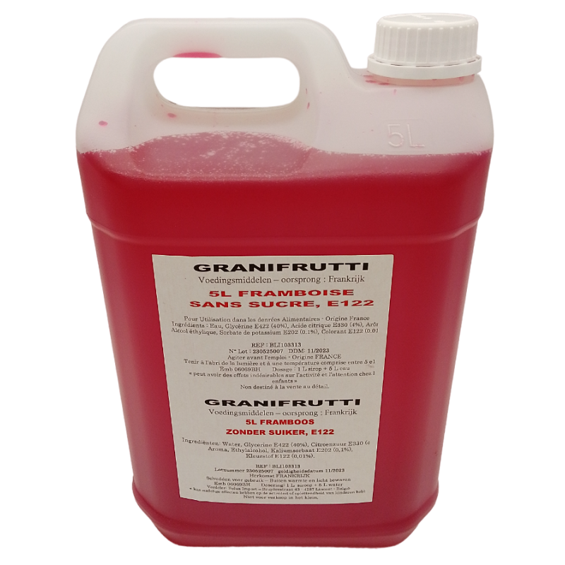 Granita siroop - Suikervrij met frambozensmaak