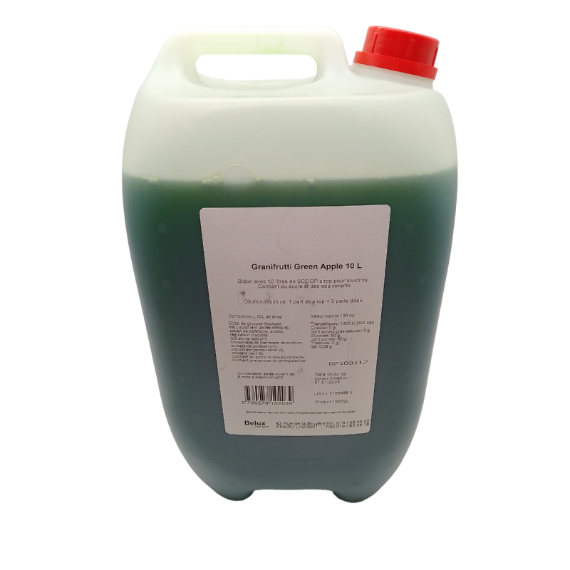 Sirop à granita Granifrutti goût pomme verte 10L