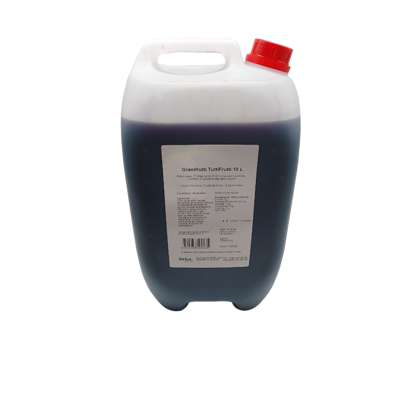 Tutti frutti smaak granita siroop 10L