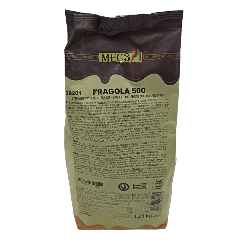 Mix goût fraise pour glace à l'italienne MEC3
