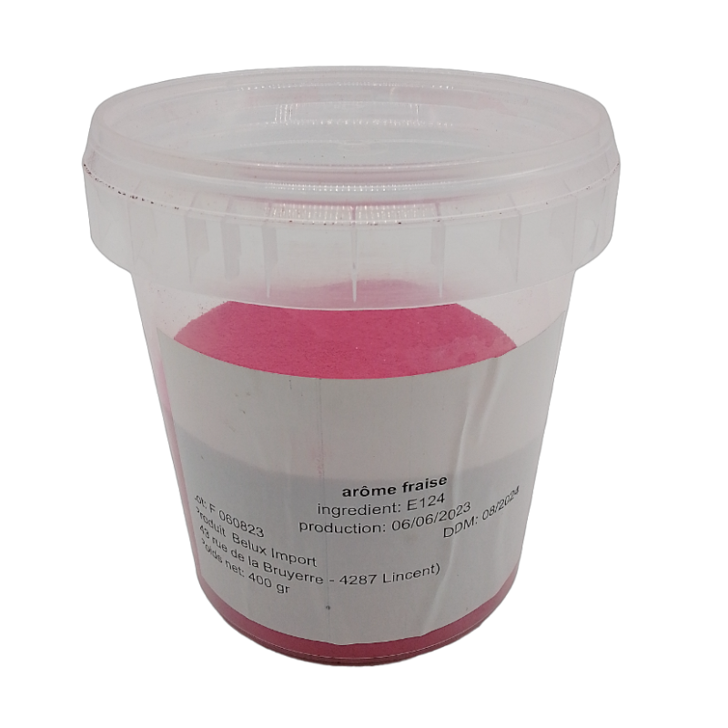 Flossine voor Suikerspin met aardbeiensmaak - 400 G