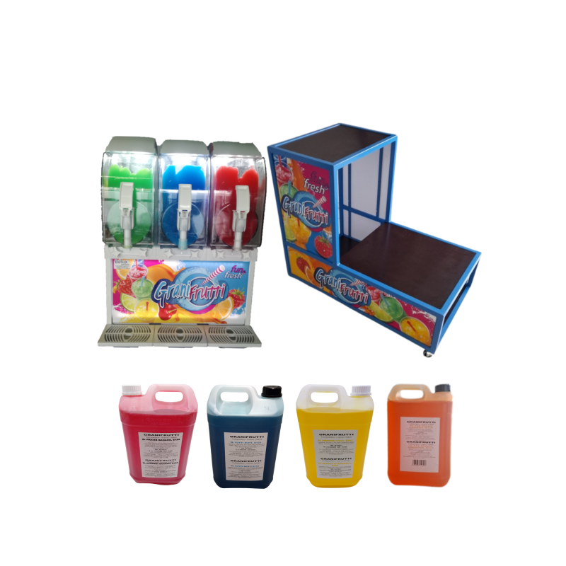 Granita Pack - IPRO3 + dubbele kar + 4x5L granitasiroop