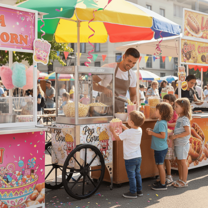 Popcorn Machine - Doppio | Gratis Bezorging