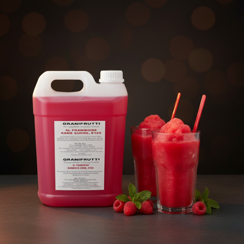 Sirop granita - Sans sucre goût framboise