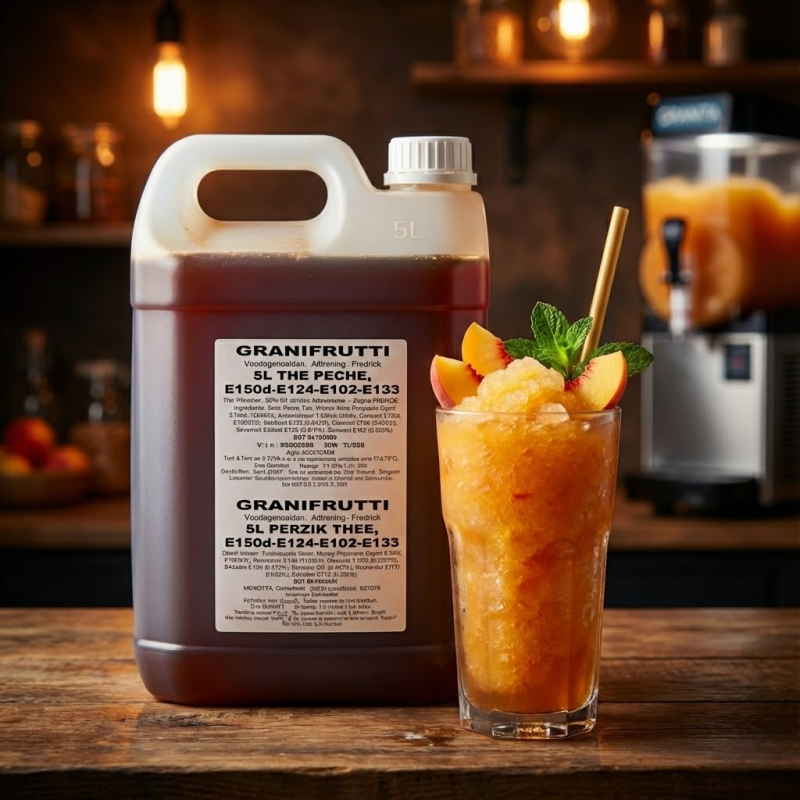 Granita siroop met Ice Tea/Perzik smaak - 5L