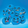 Gourde pour granita au design smiley - 54 pc