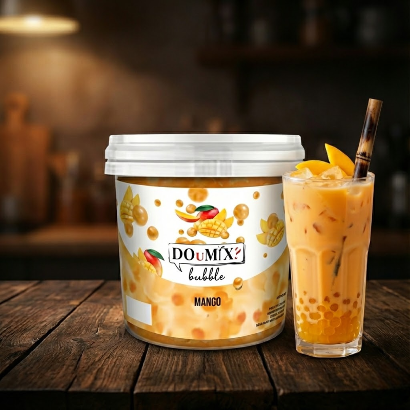 Bubble Tea met aardbeiensmaak