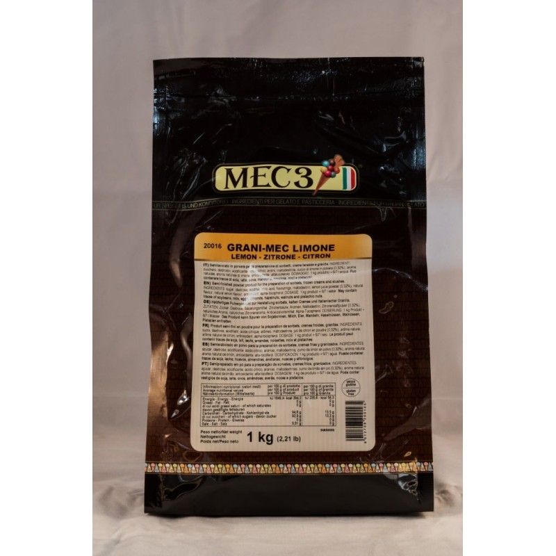 Poeder voor granita met citroensmaak - 1 kg