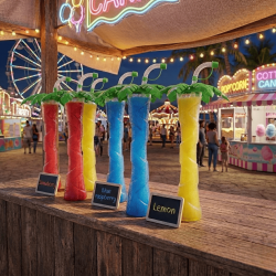 Gourde à granita en forme de palmier - 54 pièces