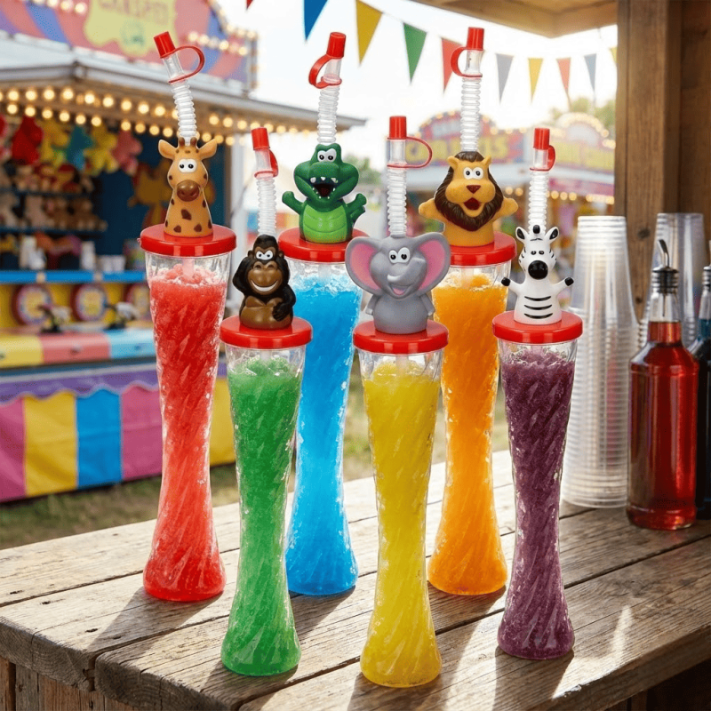 Granita fles met savanne dieren 40 cl - 54 st