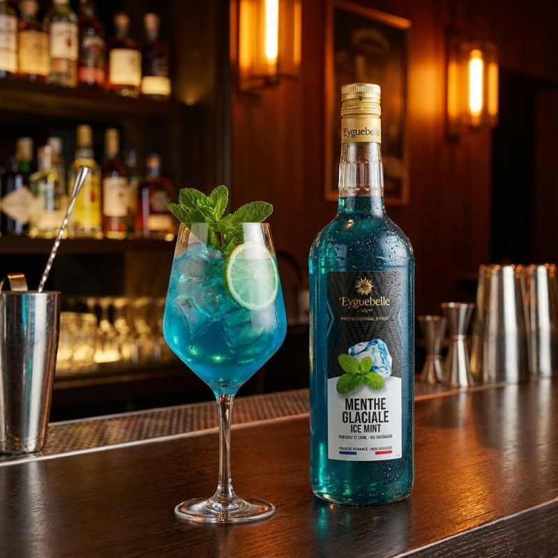 Sirop Eyguebelle goût menthe glaciale - 1 L