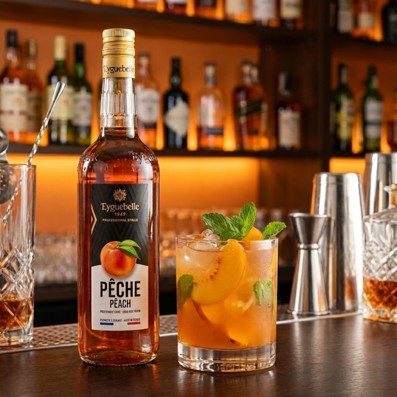 Eyguebelle siroop perziksmaak - 1 L