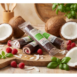 Buche coco fondant framboise Les Delices de Basil 14 x 80 g