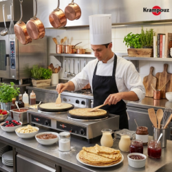 Crêpière double Confort 40 cm Krampouz - Gaz