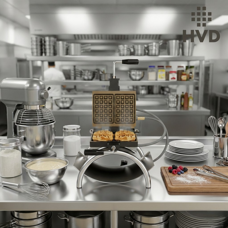 Luikse wafelijzer HVD L26 voor professionals