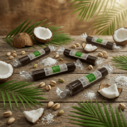 Buche coco fondant pistache Les Delices de Basil 14 x 80 g