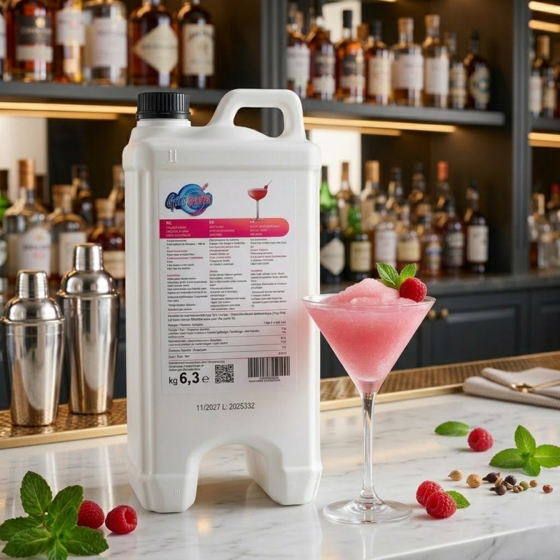 Sirop pour granita cocktail goût Gin rose