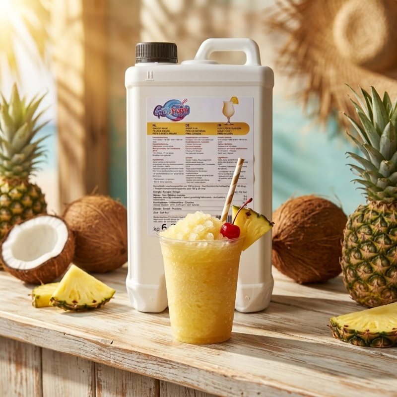 Sirop pour granita au parfum ananas-coco 5L