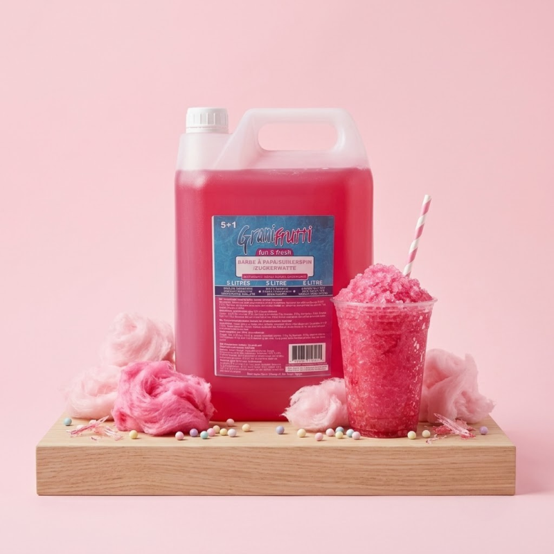 Suikersiroop voor granita met suikerspin smaak 5L