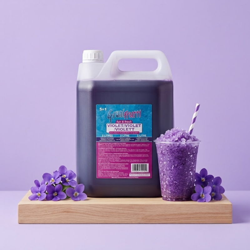 Violette smaak siroop voor granita 5L