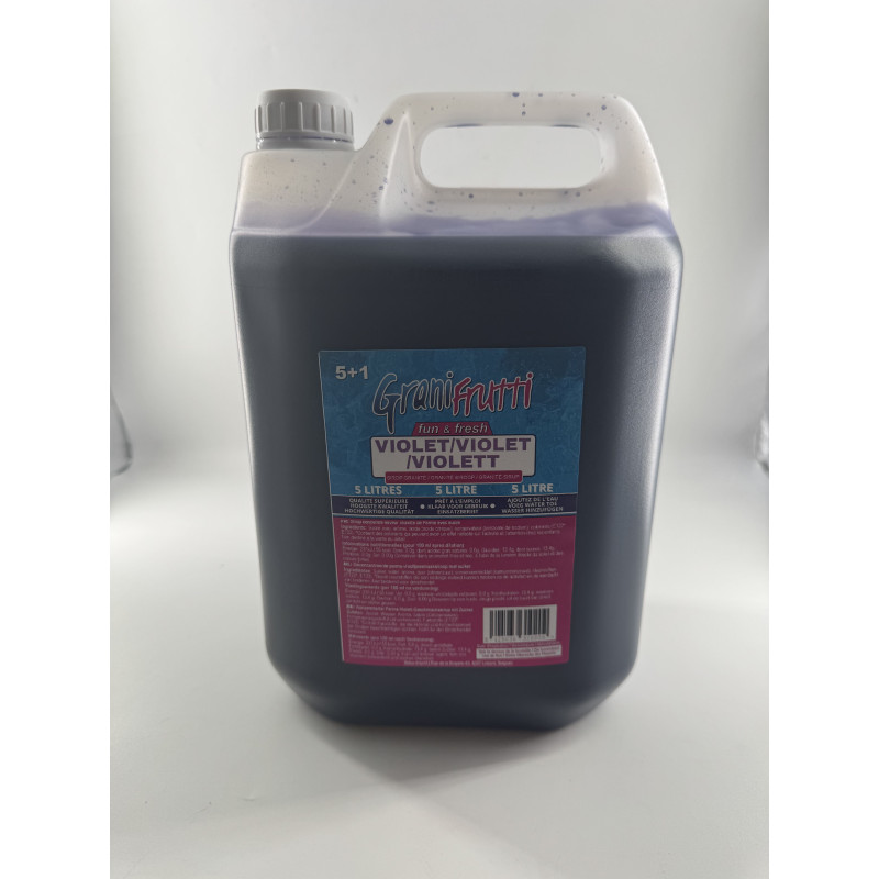 Violette smaak siroop voor granita 5L
