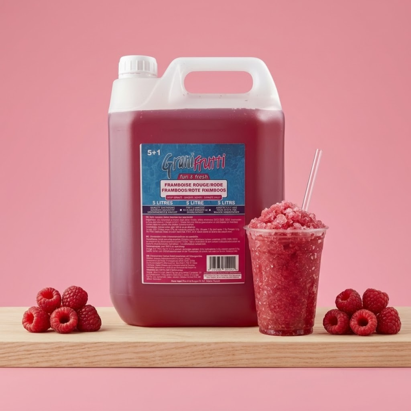 Sirop granita - Sans sucre goût framboise