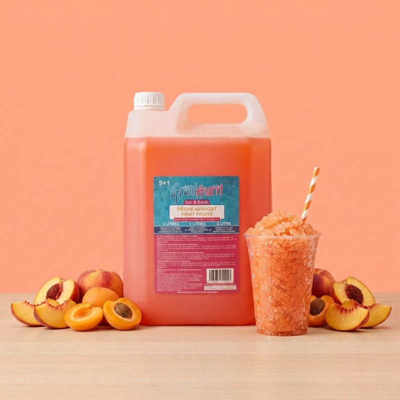 Granita siroop met Perzik en Abrikoos smaak - 5L