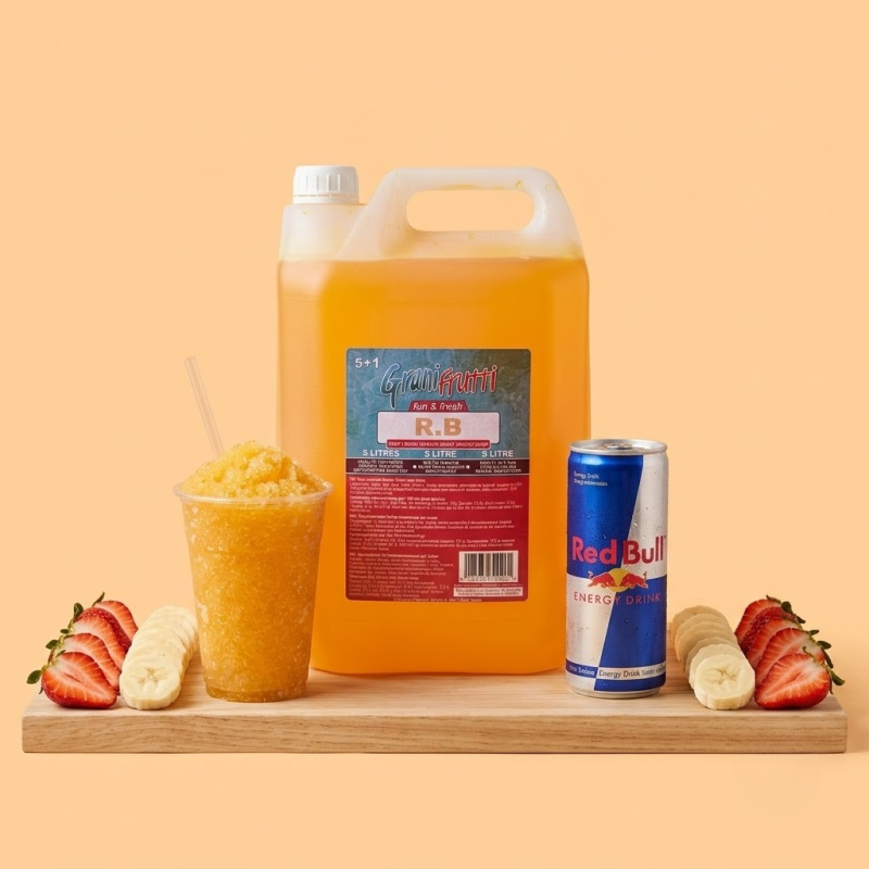 Sirop voor granita met red bull smaak 5L