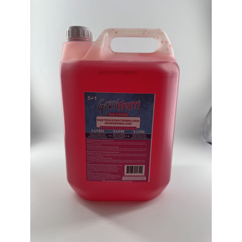 Watermeloen smaak siroop voor granita 5L