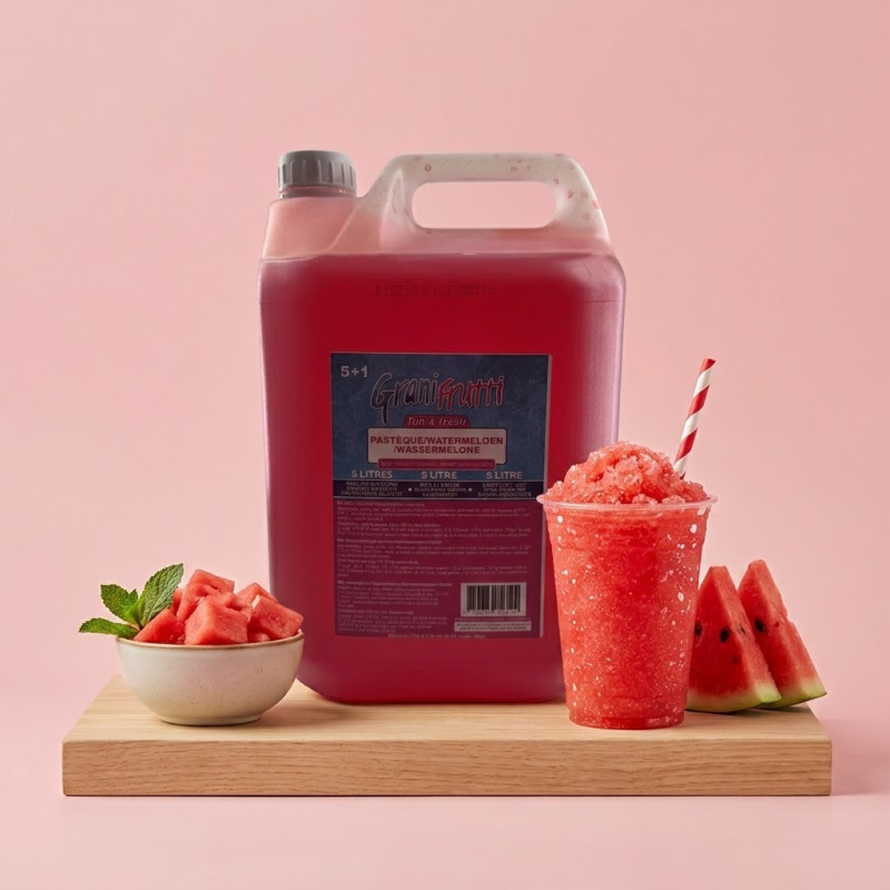 Sirop pour granita parfum pastèque 5L