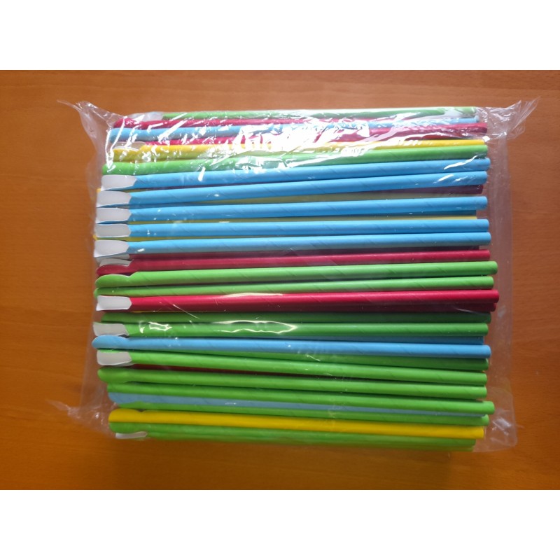 Rietje lepel voor granita karton - 200 stuks